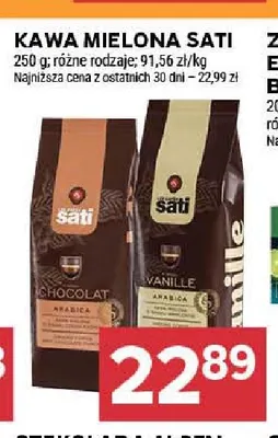 Kawa mielona Sati promocja w Stokrotka