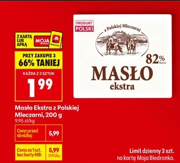 Masło ekstra promocja w Biedronka