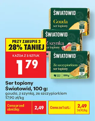 Ser topiony ze szczypiorkiem Światowid promocja w Biedronka