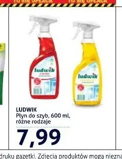 Płyn do szyb Ludwik z octem promocja w Blue Stop