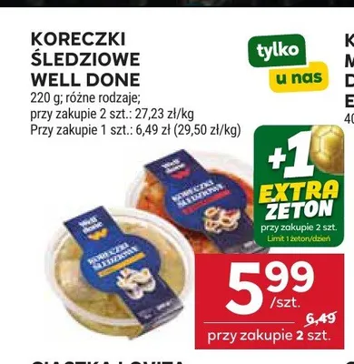 Koreczki śledziowe Well Done promocja w Stokrotka