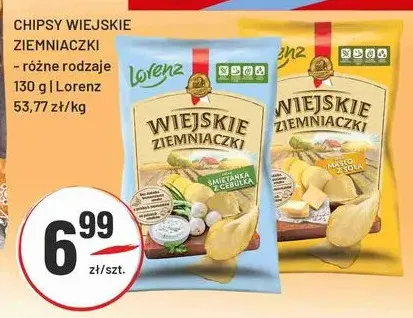 Chipsy Wiejskie Ziemniaczki masło z solą promocja w Sedal