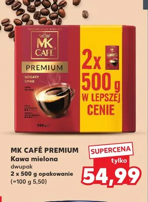 Kawa mielona MK Café Premium 2-pak promocja w Kaufland