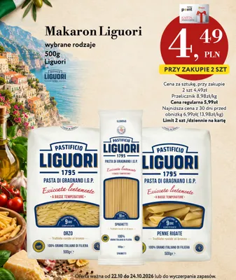Makaron Spaghetti Liguori promocja w Market Point
