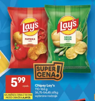 Chipsy Lay's Paprika promocja w Delikatesy Centrum