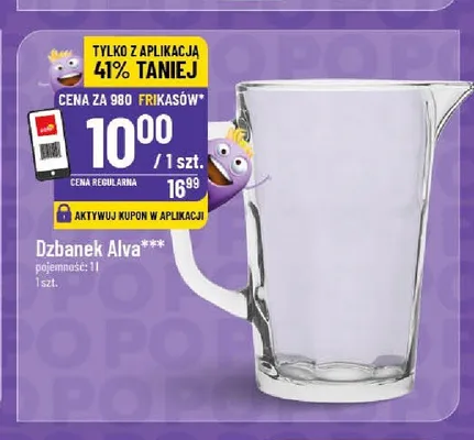 Dzbanek Alva 1 l promocja w POLOmarket