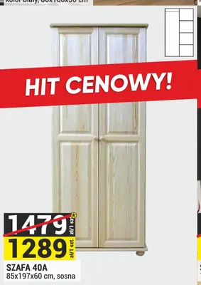 Szafa 40A promocja w Merkury Market