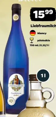Wino Liebfraumilch półsłodkie Niemcy promocja w Netto