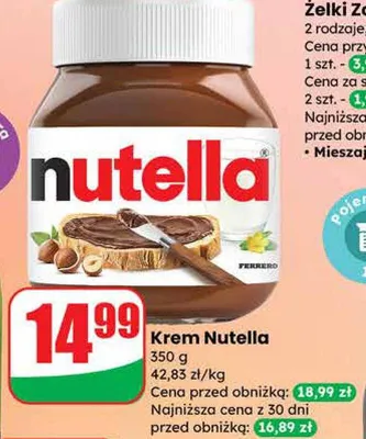 Krem Nutella promocja w Dino