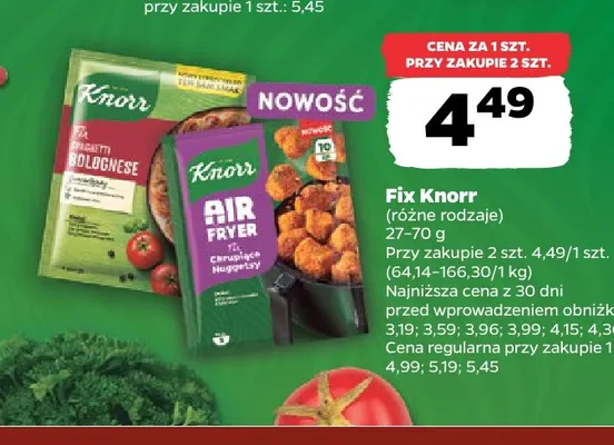 Fix Knorr promocja w Netto