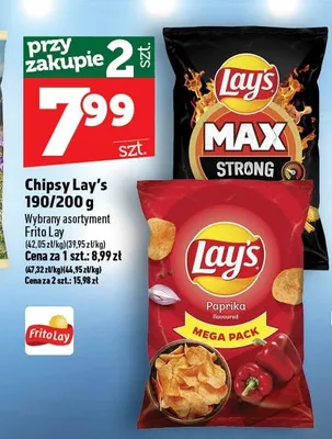 Chipsy Lay's Paprika promocja w TOPAZ