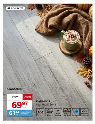 Panele podłogowe Dąb Nevis Kronostep promocja w Komfort