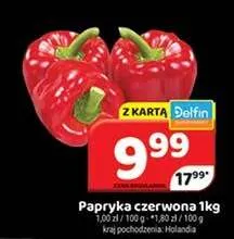 Papryka czerwona promocja w Delfin