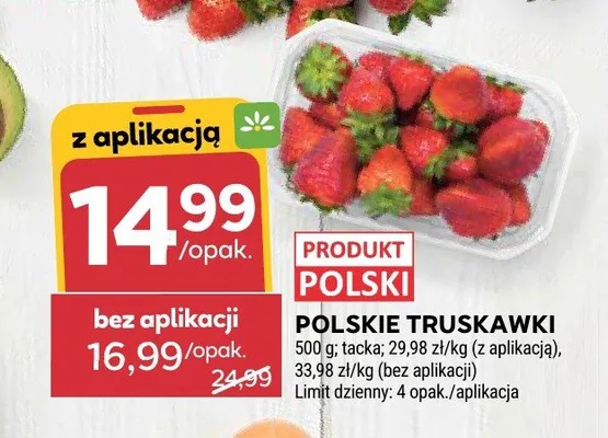 Truskawki polskie promocja w Stokrotka