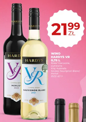 Wino Hardys VR Sauvignon Blanc promocja w Duży Ben