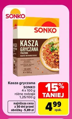 Kasza gryczana Sonko promocja w Carrefour