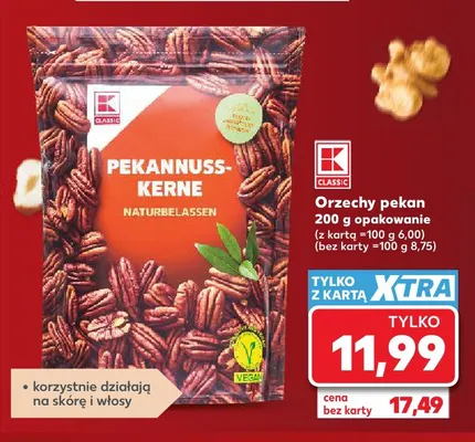 Orzechy pekan K-Classic promocja w Kaufland