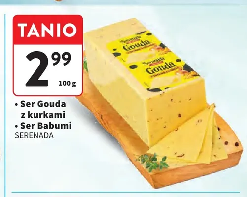 Ser gouda z kurkami Serenada promocja w Intermarche