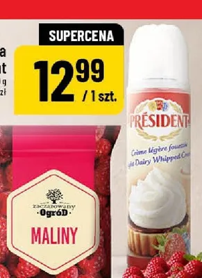 Bita śmietana President promocja w POLOmarket