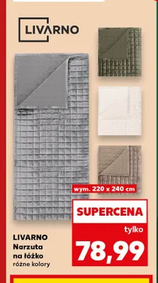 Narzuta na łóżko 220x240 cm Livarno promocja w Kaufland
