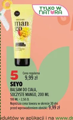 Balsam do ciała Seyo Soczyste Mango promocja w Drogerie Natura