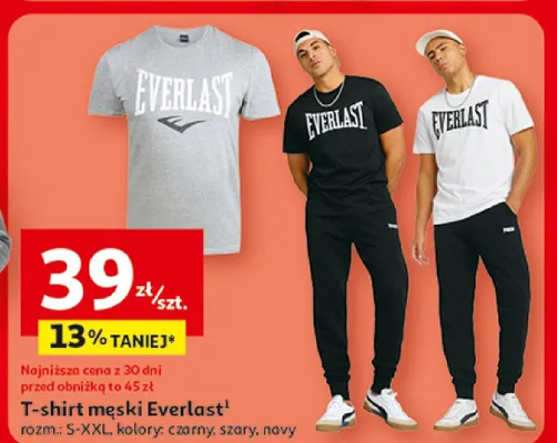 T-shirt męski Everlast promocja w Auchan