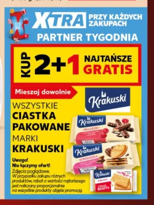 Ciastka pakowane marki Krakuski promocja w Kaufland