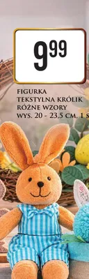 Figurka tekstylna królik różne wzory promocja w Dino
