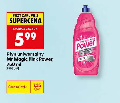 Płyn uniwersalny Mr Magic Pink Power promocja w Biedronka