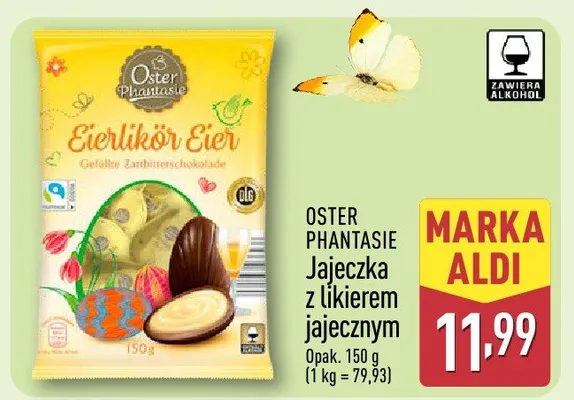 Jajeczka z likierem jajecznym promocja w Aldi