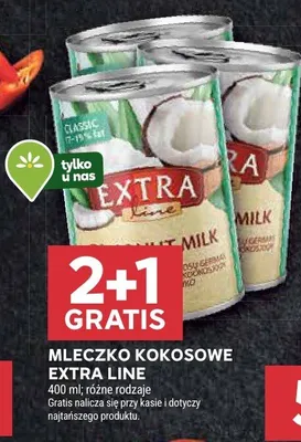 Mleczko kokosowe Extra Line promocja w Stokrotka