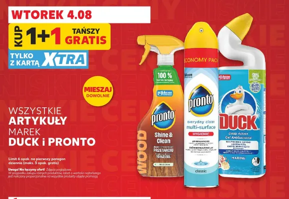 Spray do czyszczenia mebli Pronto Wood Shine & Clean promocja w Kaufland