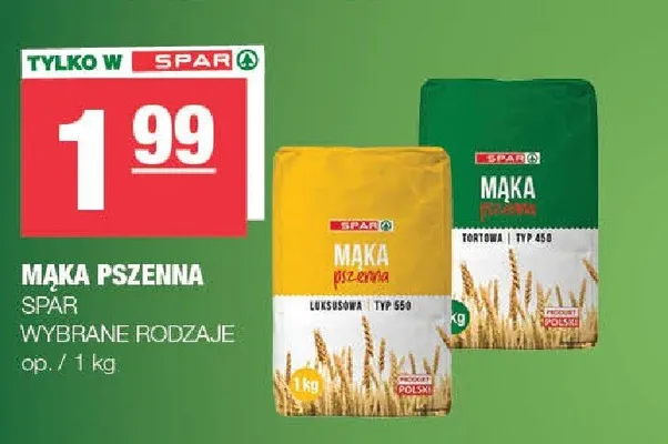 Mąka pszenna SPAR promocja w SPAR