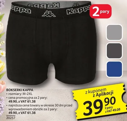 Bokserki Kappa promocja w Selgros
