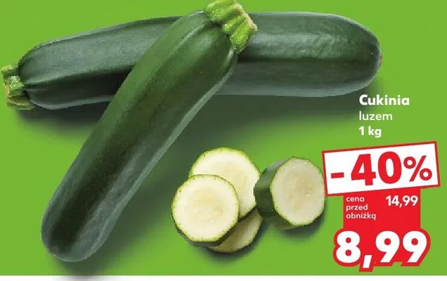 Cukinia luzem promocja w Kaufland