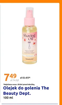 Olejek do golenia The Beauty Dept. promocja w Action