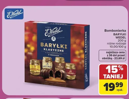 Bombonierka Baryłki Klasyczne E.Wedel promocja w Carrefour