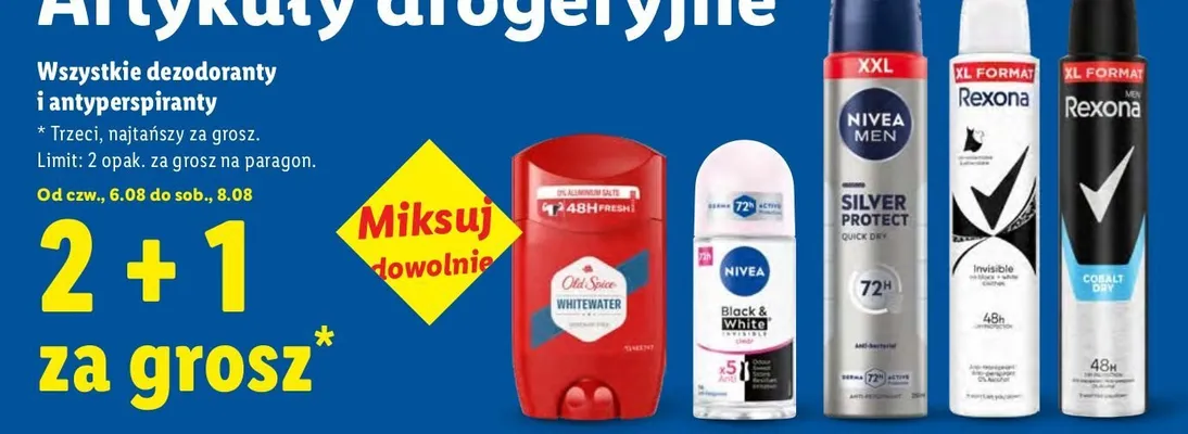 Antyperspirant w sprayu Nivea Black & White Invisible promocja w Lidl