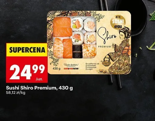 Sushi Shiro Premium promocja w Biedronka