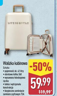 Walizka kabinowa promocja w Aldi