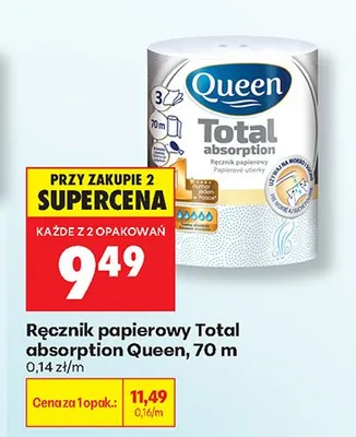 Ręcznik papierowy Total absorption Queen promocja w Biedronka