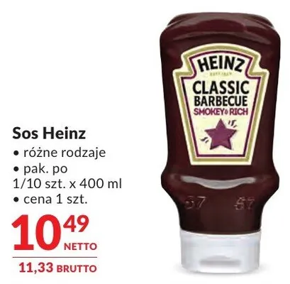 Sos Heinz promocja w Makro