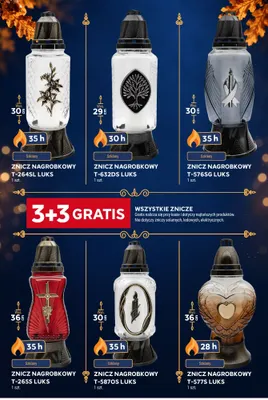 Znicz nagrobkowy T-632DS Luks promocja w Stokrotka