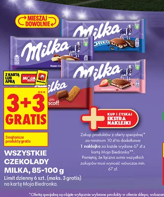 Czekolada Milka Happy Cow promocja w Biedronka