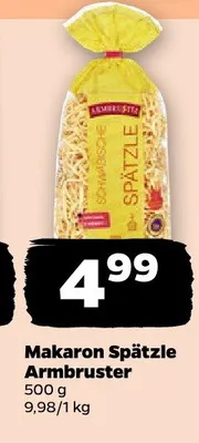 Makaron Spätzle Armbruster promocja w Netto