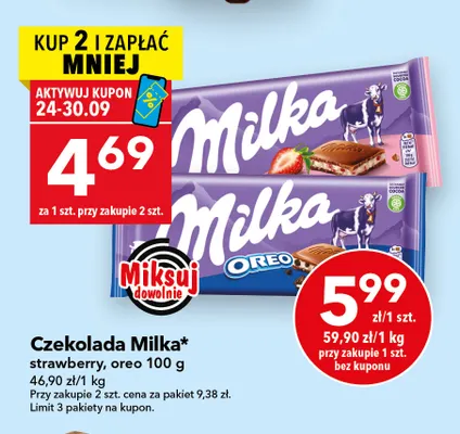 Czekolada Milka Strawberry promocja