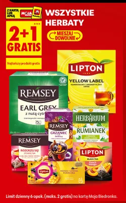 Herbata czarna Lipton Black Tea Peach Mango promocja w Biedronka