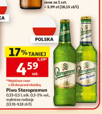 Piwo Staropramen promocja w Auchan
