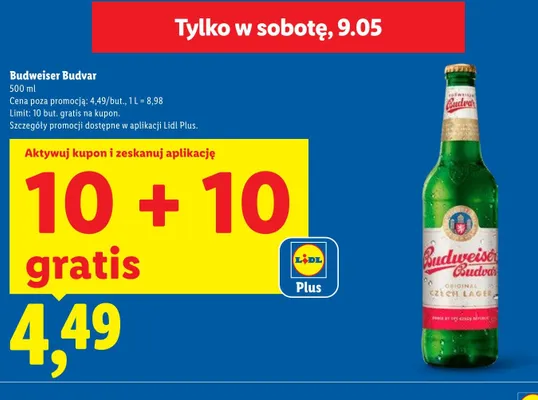 Piwo Budweiser Budvar promocja w Lidl