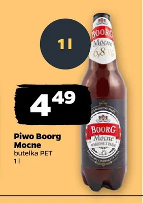 Piwo Boorg Mocne promocja w Netto